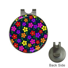 Background Flower Floral Bloom Hat Clips With Golf Markers by Ravend