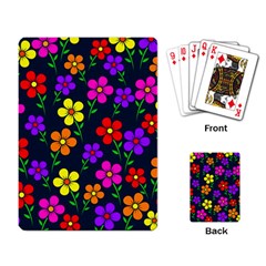 Background Flower Floral Bloom Playing Cards Single Design (Rectangle)