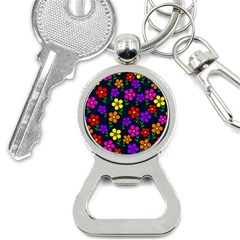 Background Flower Floral Bloom Bottle Opener Key Chain