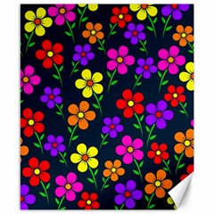 Background Flower Floral Bloom Canvas 8  x 10 