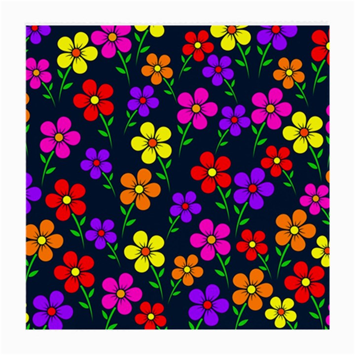 Background Flower Floral Bloom Medium Glasses Cloth