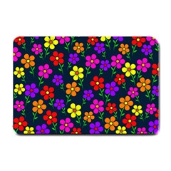 Background Flower Floral Bloom Small Doormat 