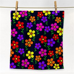 Background Flower Floral Bloom Face Towel