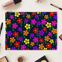 Background Flower Floral Bloom Cosmetic Bag (xl) by Ravend