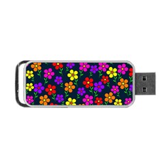 Background Flower Floral Bloom Portable USB Flash (Two Sides)