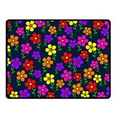 Background Flower Floral Bloom Double Sided Fleece Blanket (Small) 