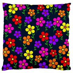 Background Flower Floral Bloom Standard Flano Cushion Case (One Side)