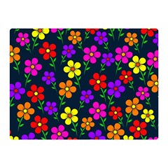 Background Flower Floral Bloom Double Sided Flano Blanket (Mini) 