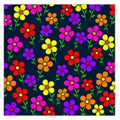 Background Flower Floral Bloom Square Satin Scarf (36  x 36 )