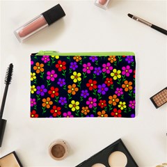 Background Flower Floral Bloom Cosmetic Bag (XS)