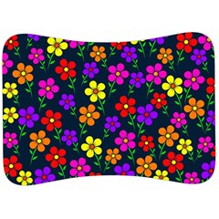 Background Flower Floral Bloom Velour Seat Head Rest Cushion