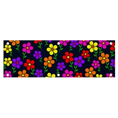 Background Flower Floral Bloom Banner and Sign 6  x 2 