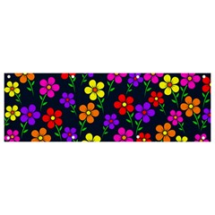 Background Flower Floral Bloom Banner and Sign 9  x 3 