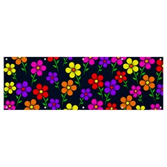 Background Flower Floral Bloom Banner and Sign 12  x 4 