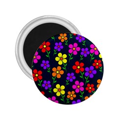 Background Flower Floral Bloom 2 25  Magnets by Ravend