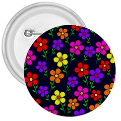 Background Flower Floral Bloom 3  Buttons by Ravend