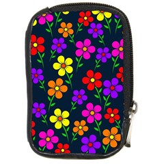 Background Flower Floral Bloom Compact Camera Leather Case by Ravend