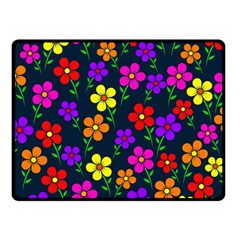 Background Flower Floral Bloom Fleece Blanket (small)