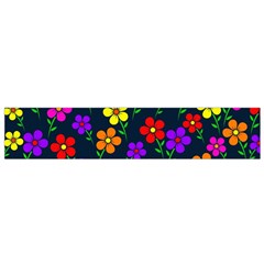 Background Flower Floral Bloom Small Flano Scarf by Ravend