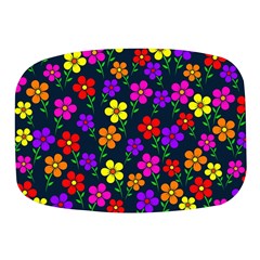 Background Flower Floral Bloom Mini Square Pill Box by Ravend