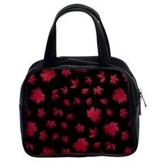 Red Autumn Leaves Autumn Forest Classic Handbag (two Sides) by Ravend