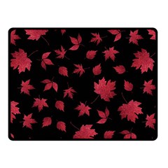 Red Autumn Leaves Autumn Forest Fleece Blanket (small)