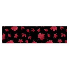 Red Autumn Leaves Autumn Forest Oblong Satin Scarf (16  X 60 ) by Ravend