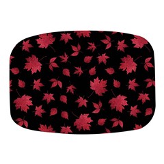 Red Autumn Leaves Autumn Forest Mini Square Pill Box by Ravend