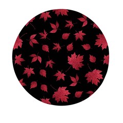 Red Autumn Leaves Autumn Forest Mini Round Pill Box (pack Of 3) by Ravend