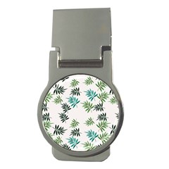 Leaves Plant Design Template Money Clips (round)  by Ravend