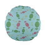 Toffees Candy Sweet Dessert Standard 15  Premium Round Cushions Back