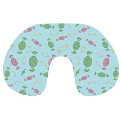 Toffees Candy Sweet Dessert Travel Neck Pillow by Ravend