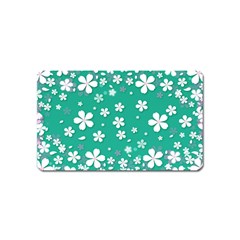 Pattern Background Daisy Flower Floral Magnet (name Card) by Ravend