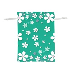 Pattern Background Daisy Flower Floral Lightweight Drawstring Pouch (s) by Ravend