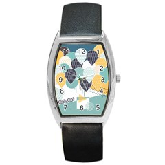 Abstract Balloon Pattern Decoration Barrel Style Metal Watch by Ravend