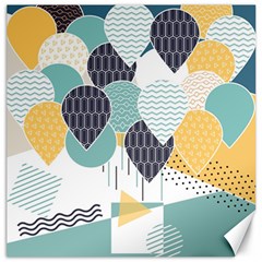 Abstract Balloon Pattern Decoration Canvas 16  X 16  by Ravend