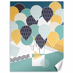 Abstract Balloon Pattern Decoration Canvas 36  X 48  by Ravend