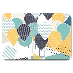 Abstract Balloon Pattern Decoration Large Doormat  by Ravend