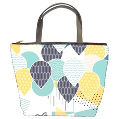 Abstract Balloon Pattern Decoration Bucket Bag by Ravend