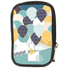 Abstract Balloon Pattern Decoration Compact Camera Leather Case by Ravend