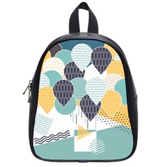 Abstract Balloon Pattern Decoration School Bag (small) by Ravend