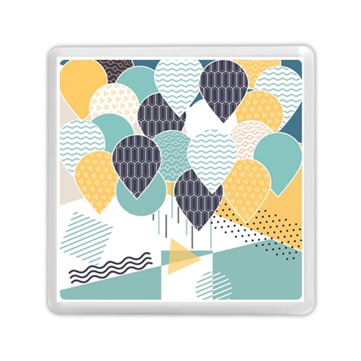 Abstract Balloon Pattern Decoration Memory Card Reader (Square)