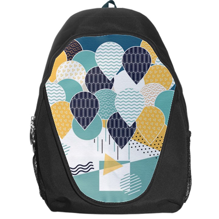 Abstract Balloon Pattern Decoration Backpack Bag