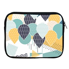 Abstract Balloon Pattern Decoration Apple Ipad 2/3/4 Zipper Cases