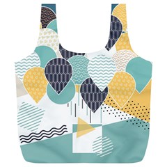 Abstract Balloon Pattern Decoration Full Print Recycle Bag (xl) by Ravend