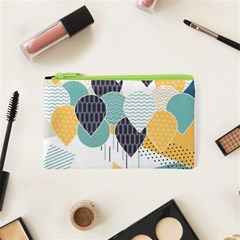 Abstract Balloon Pattern Decoration Cosmetic Bag (xs) by Ravend