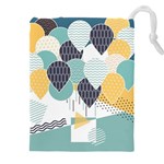 Abstract Balloon Pattern Decoration Drawstring Pouch (4XL) Front