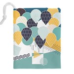 Abstract Balloon Pattern Decoration Drawstring Pouch (4XL) Back