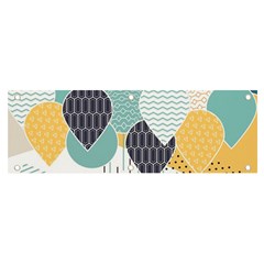 Abstract Balloon Pattern Decoration Banner And Sign 6  X 2  by Ravend