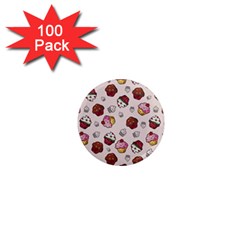 Cake Cupcake Sweet Dessert Food 1  Mini Magnets (100 Pack)  by Ravend